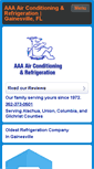 Mobile Screenshot of aaaairconditioningandrefrigeration.com